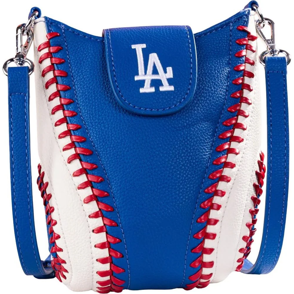 Montana West - Womens Los Angeles Dodgers Team Baseball Stitch Crossbody Bag - Image 3