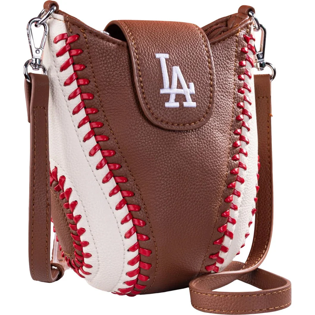 Montana West - Womens Los Angeles Dodgers Team Baseball Stitch Crossbody Bag - Image 4
