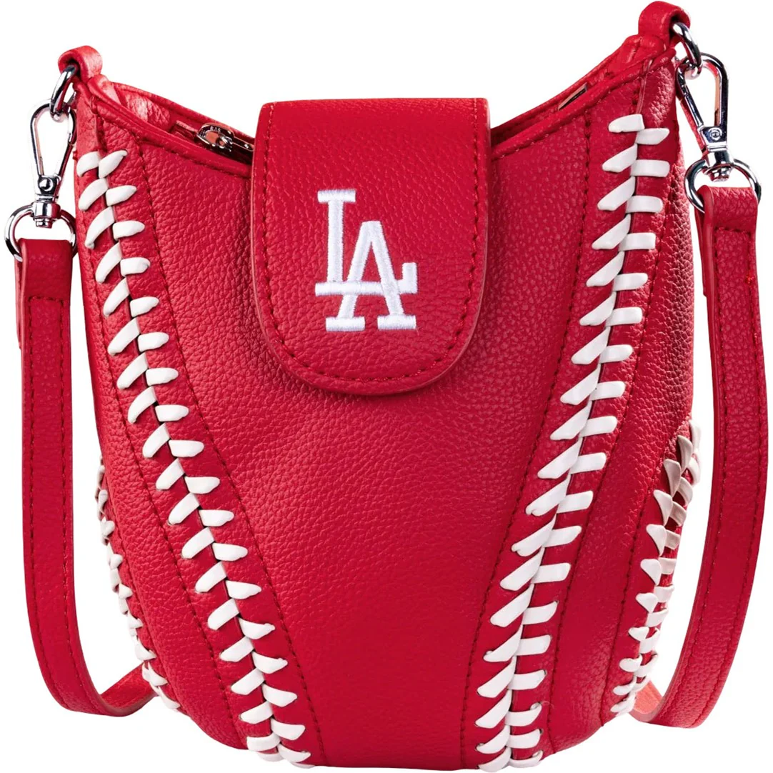 Montana West - Womens Los Angeles Dodgers Team Baseball Stitch Crossbody Bag - Image 5