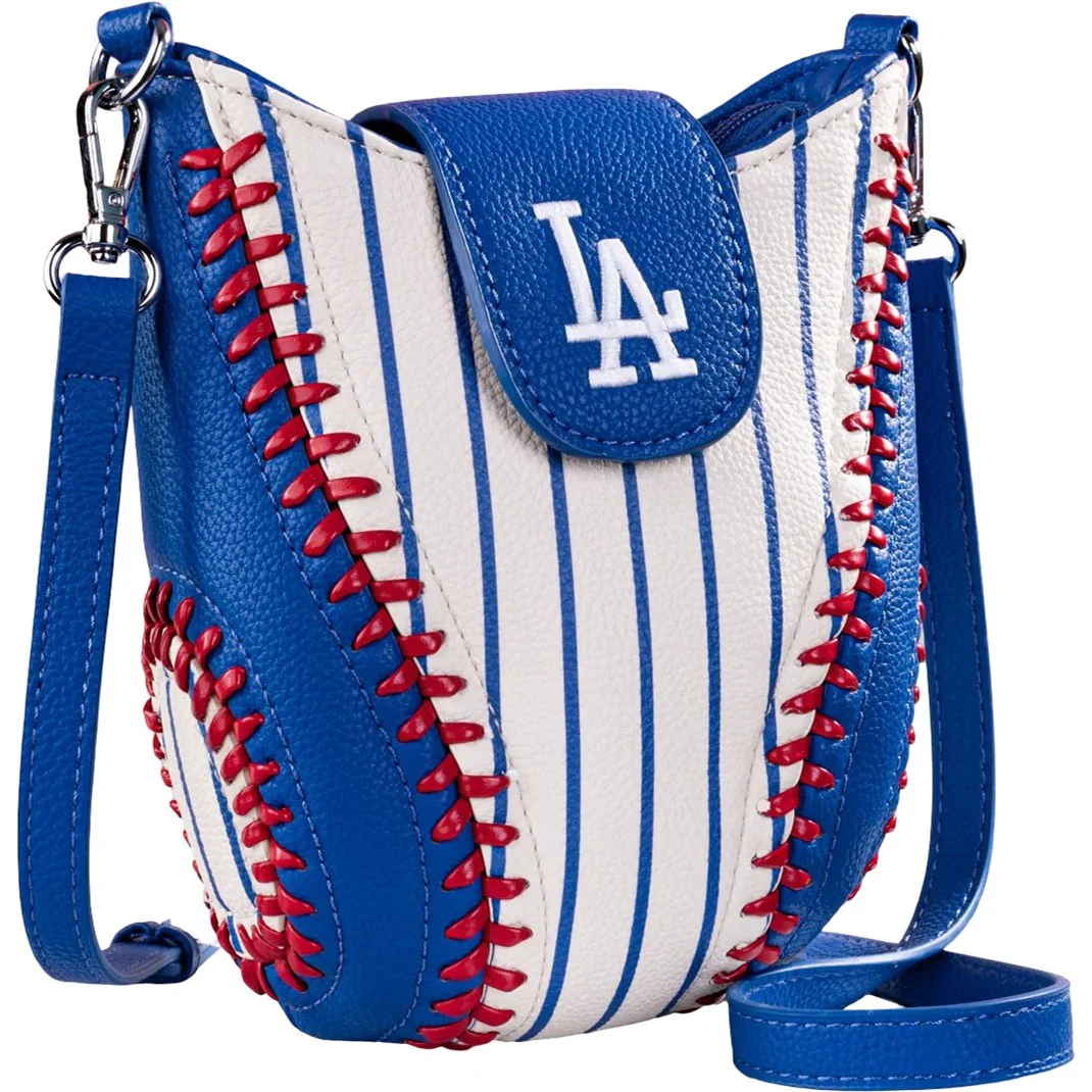 Montana West - Womens Los Angeles Dodgers Team Baseball Stitch Crossbody Bag - Image 6