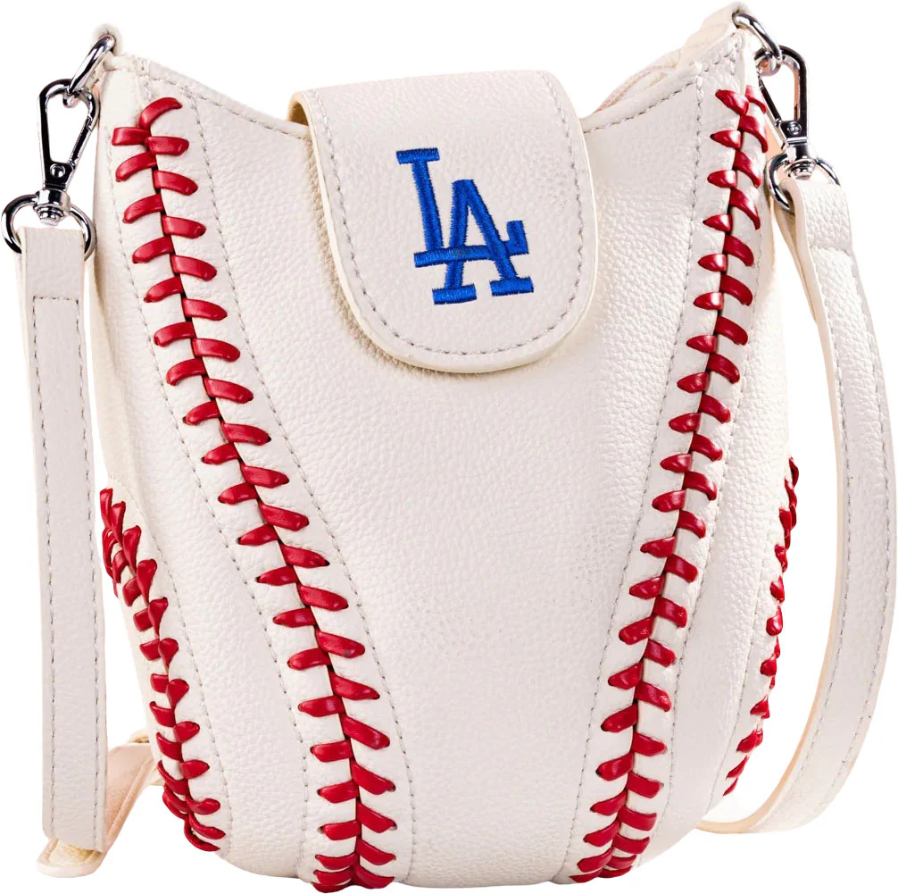 Montana West - Womens Los Angeles Dodgers Team Baseball Stitch Crossbody Bag - Image 7
