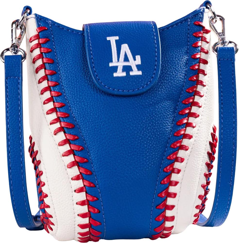 Montana West - Womens Los Angeles Dodgers Team Baseball Stitch Crossbody Bag - Image 9