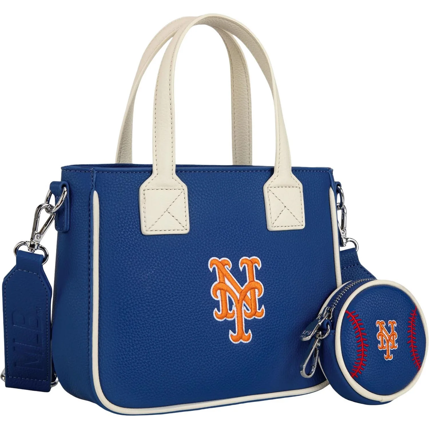 Montana West - Womens New York Mets Team Tote/Crossbody Bag With Baseball Coin Pouch - Image 2
