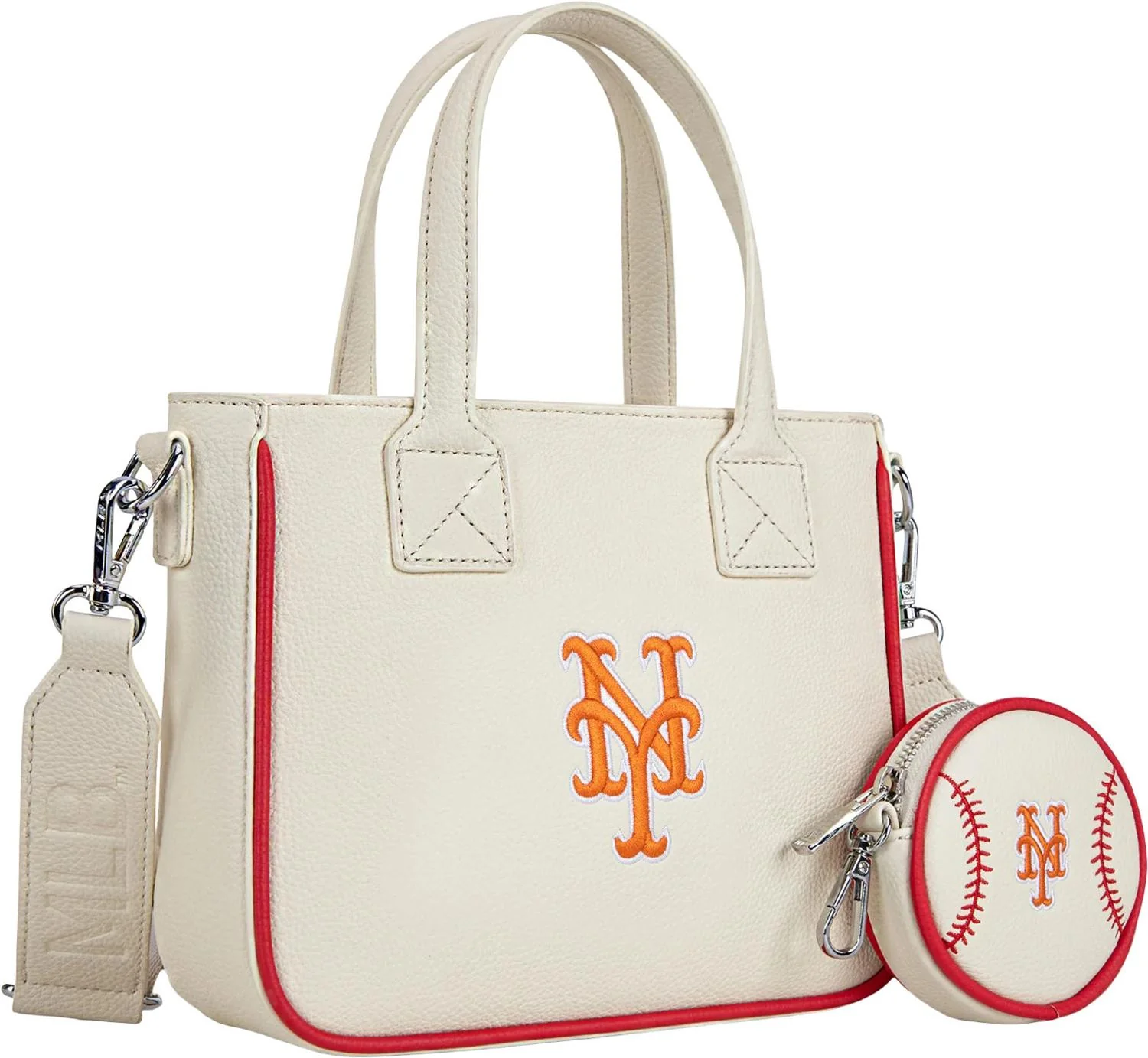 Montana West - Womens New York Mets Team Tote/Crossbody Bag With Baseball Coin Pouch - Image 5