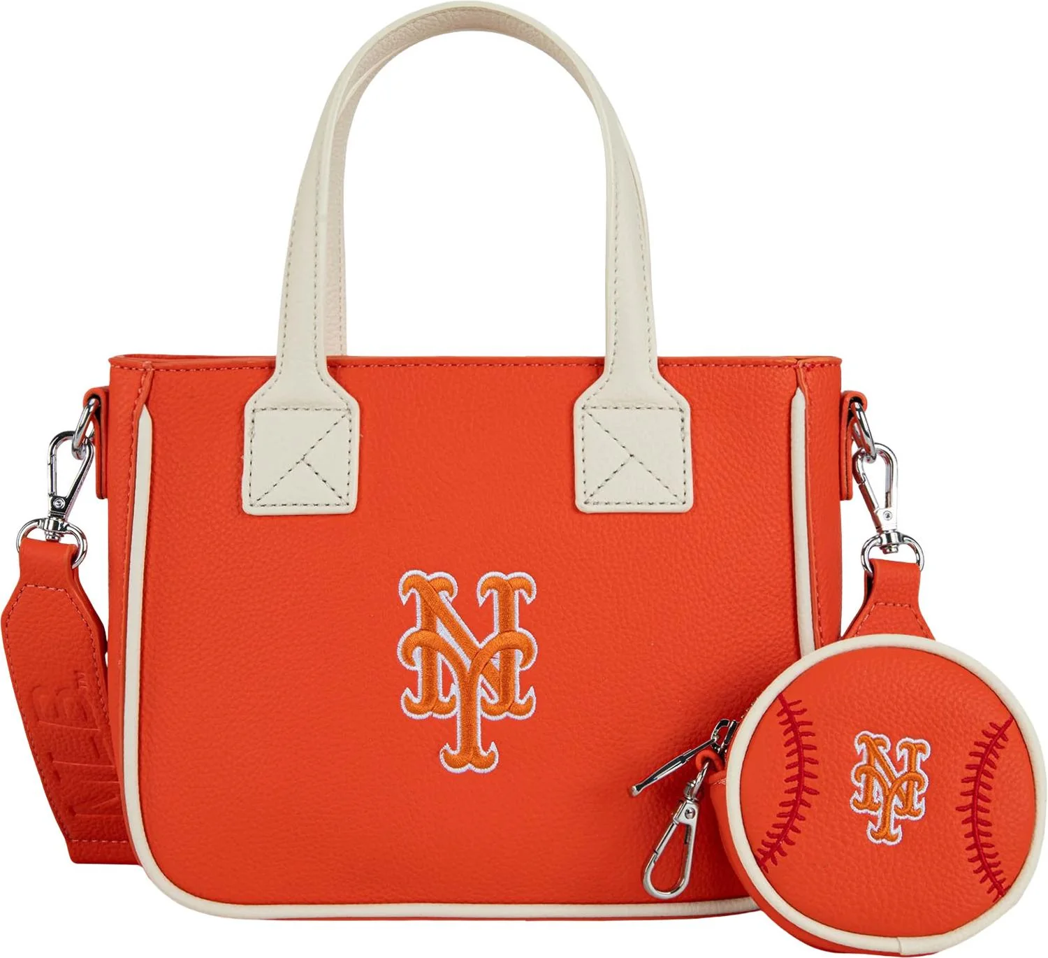 Montana West - Womens New York Mets Team Tote/Crossbody Bag With Baseball Coin Pouch - Image 7