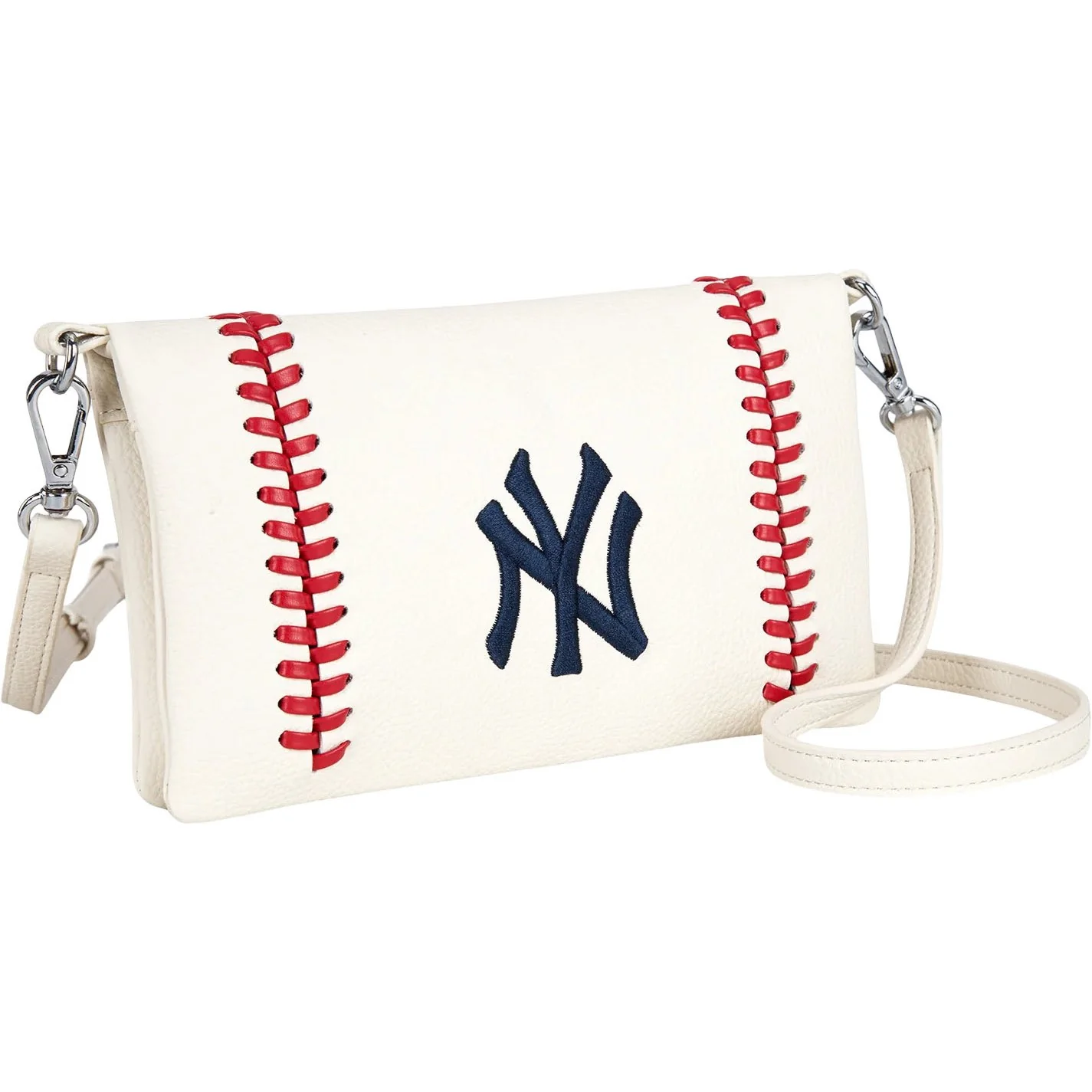 Montana West - Womens New York Yankees Team Bi-Fold Clutch/Crossbody Bag