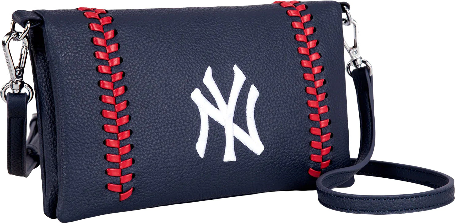 Montana West - Womens New York Yankees Team Bi-Fold Clutch/Crossbody Bag - Image 10