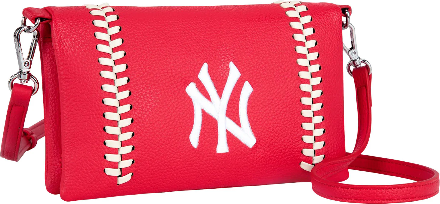 Montana West - Womens New York Yankees Team Bi-Fold Clutch/Crossbody Bag - Image 11