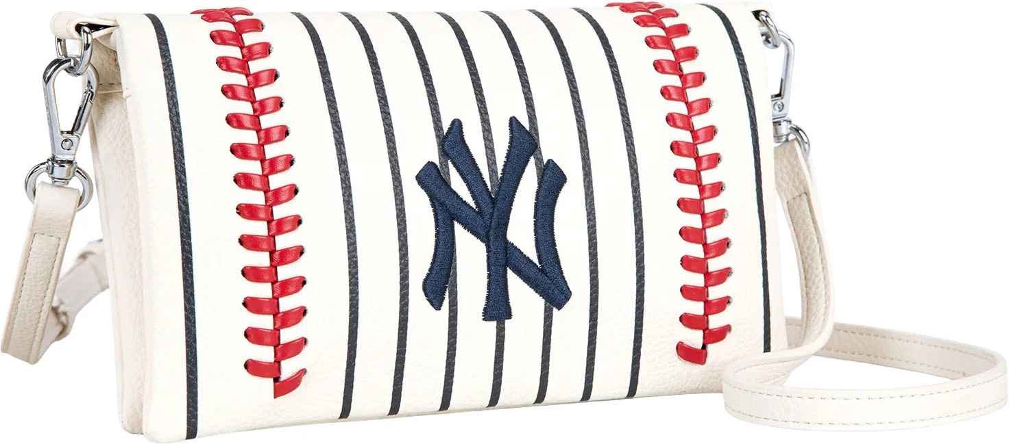 Montana West - Womens New York Yankees Team Bi-Fold Clutch/Crossbody Bag - Image 12