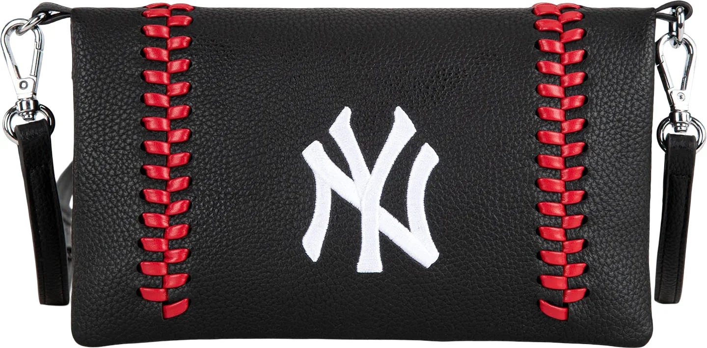 Montana West - Womens New York Yankees Team Bi-Fold Clutch/Crossbody Bag - Image 8