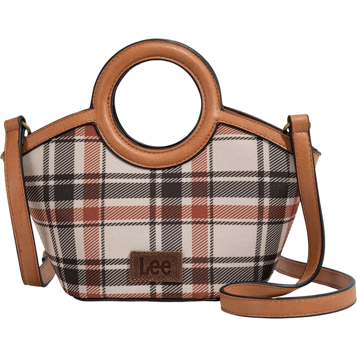 Montana West - Womens Plaid Canvas Top Handle Small Tote/Crossbody Bag - Image 2