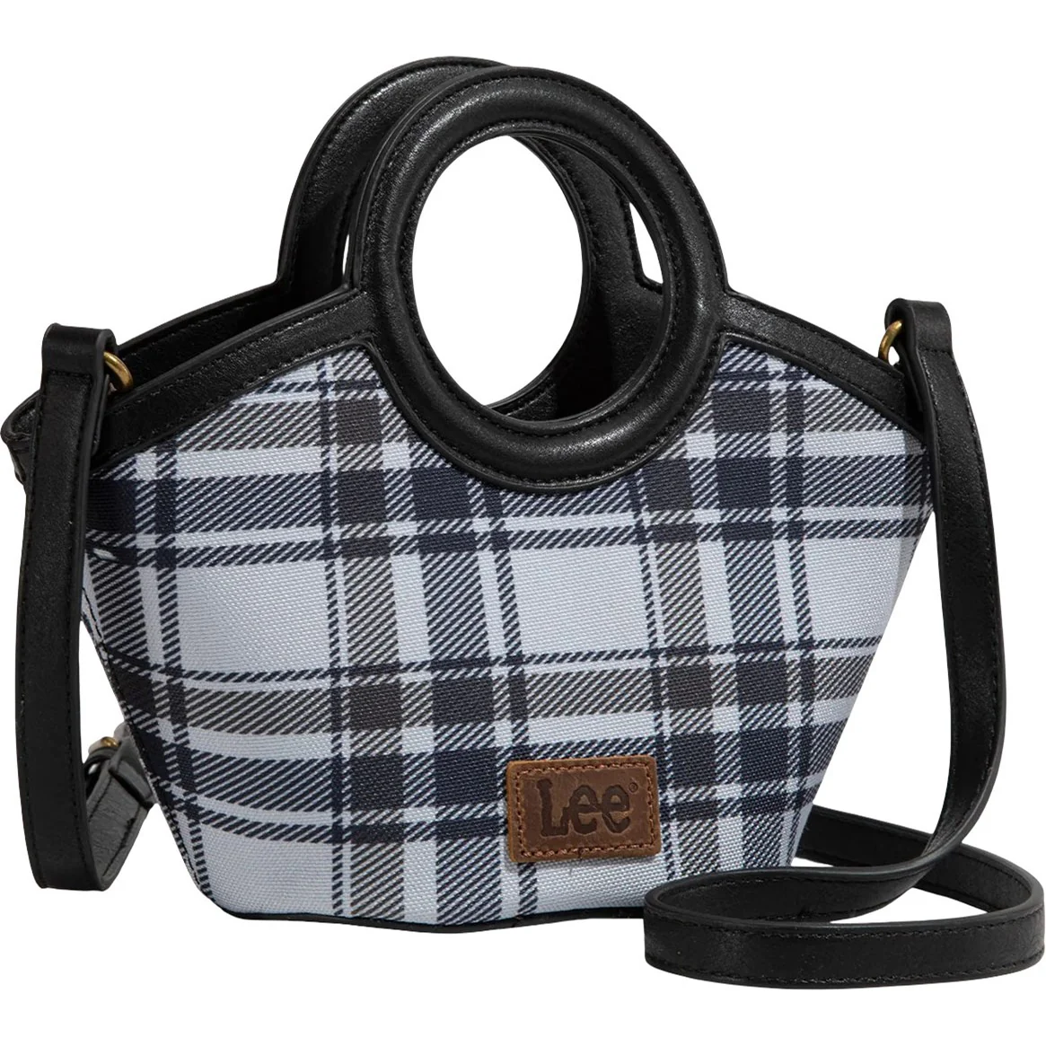Montana West - Womens Plaid Canvas Top Handle Small Tote/Crossbody Bag - Image 3