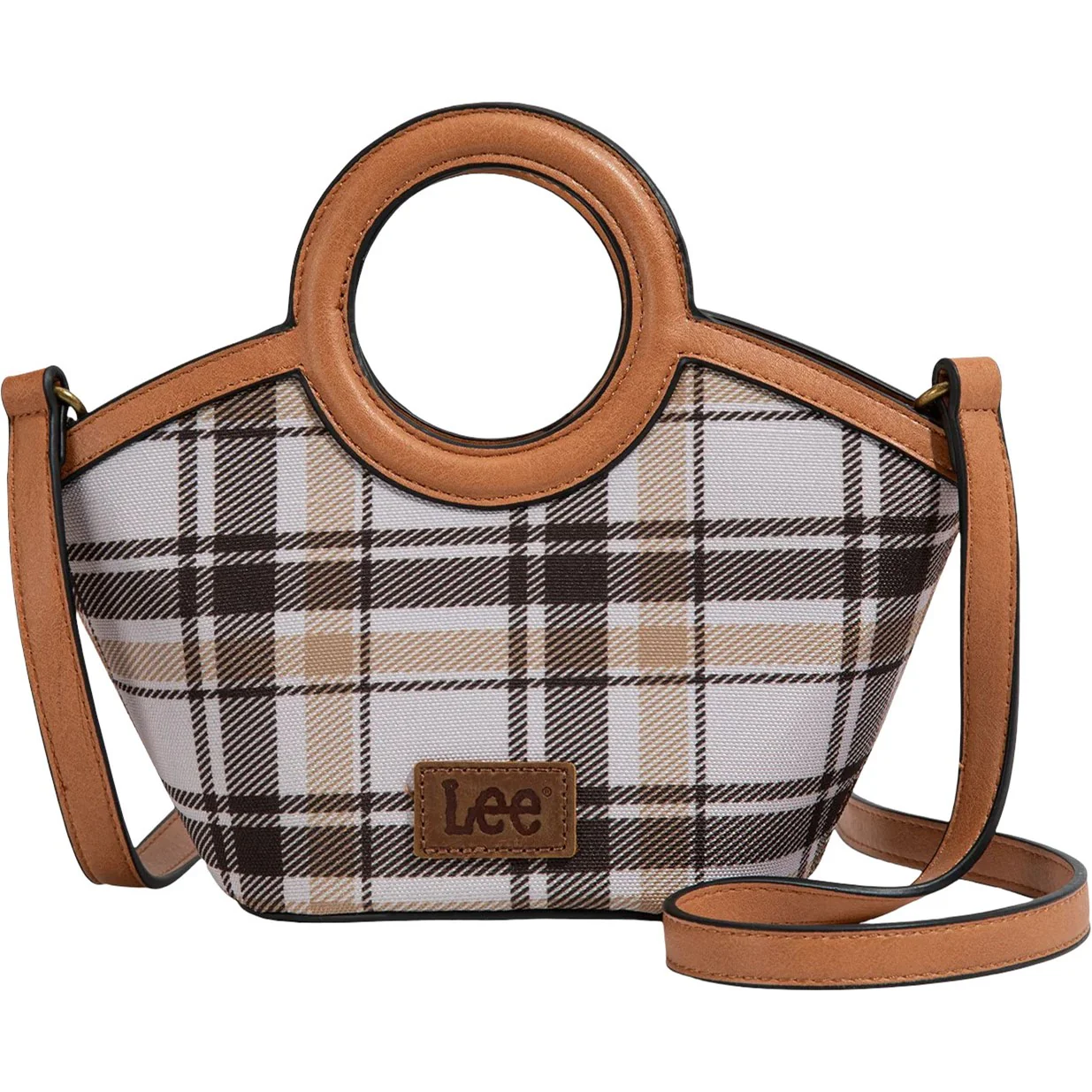 Montana West - Womens Plaid Canvas Top Handle Small Tote/Crossbody Bag - Image 4