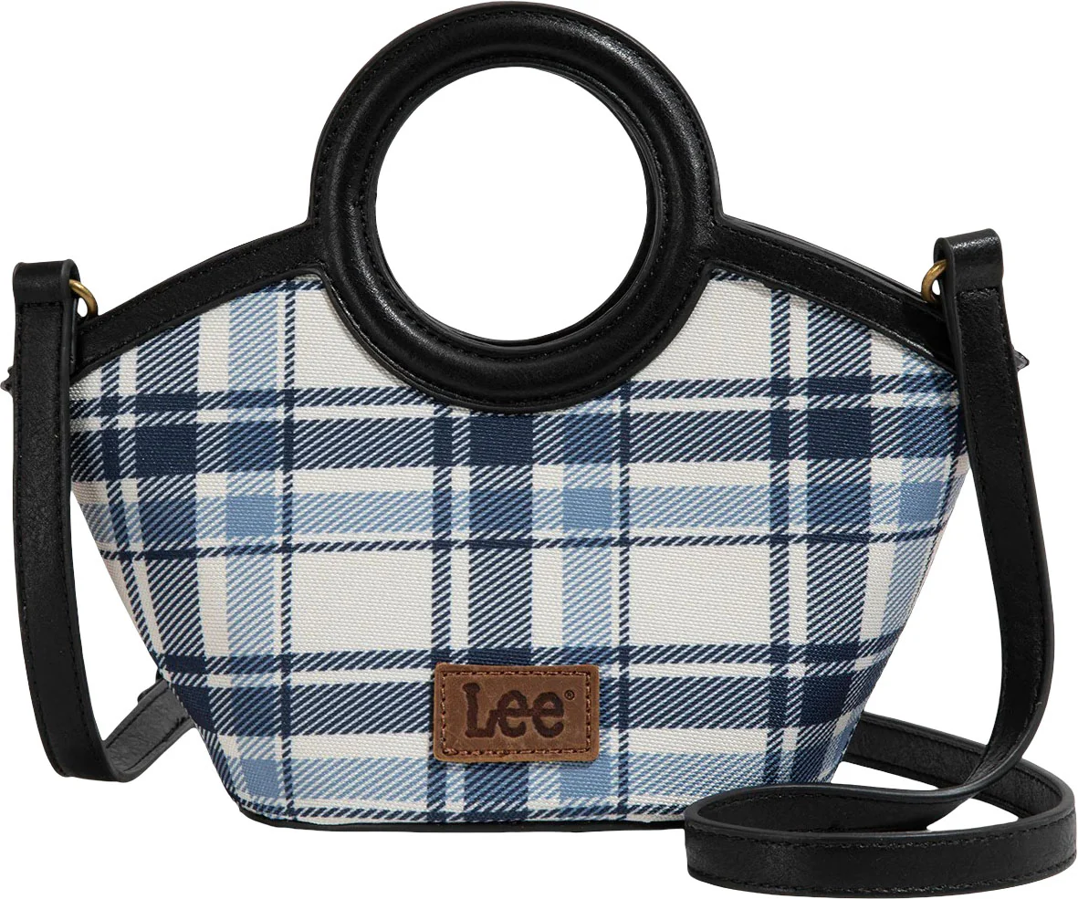 Montana West - Womens Plaid Canvas Top Handle Small Tote/Crossbody Bag - Image 5