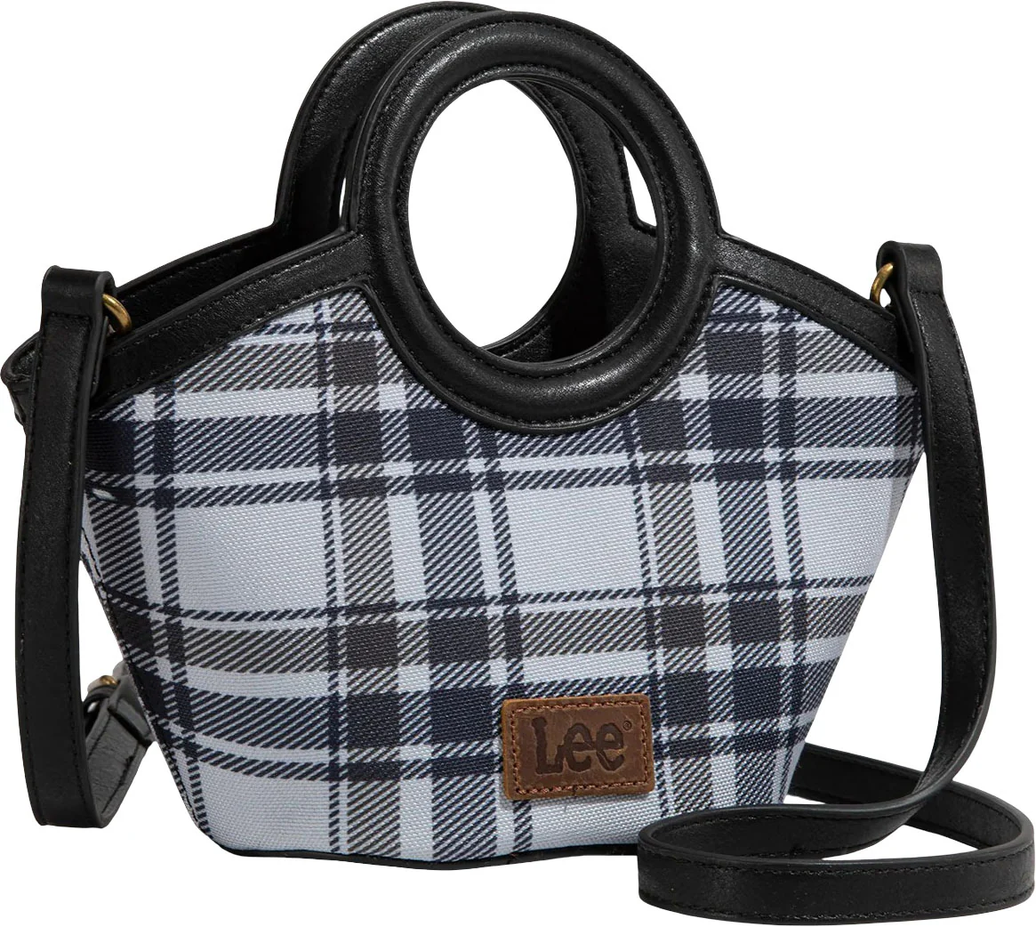 Montana West - Womens Plaid Canvas Top Handle Small Tote/Crossbody Bag - Image 7