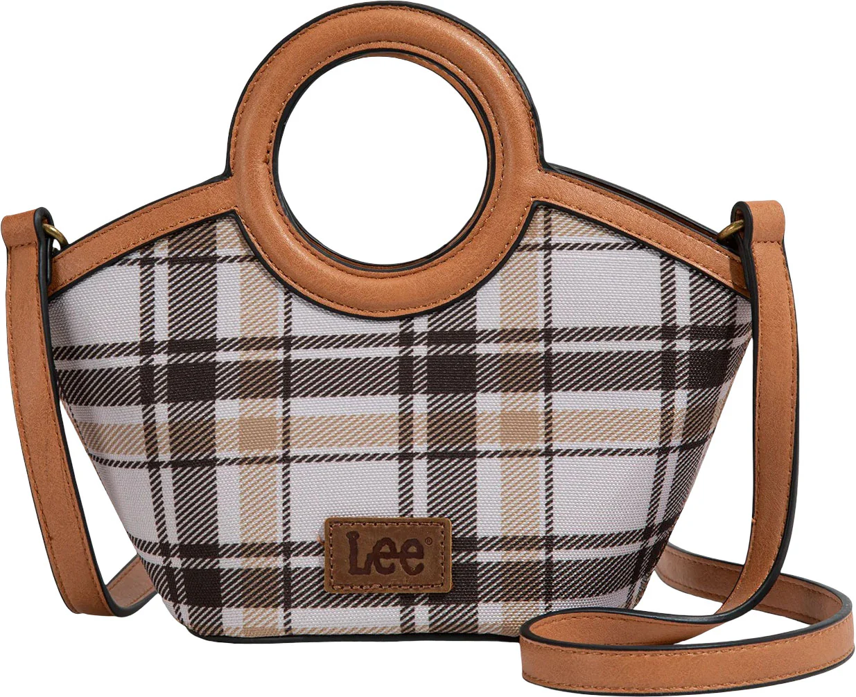 Montana West - Womens Plaid Canvas Top Handle Small Tote/Crossbody Bag - Image 8