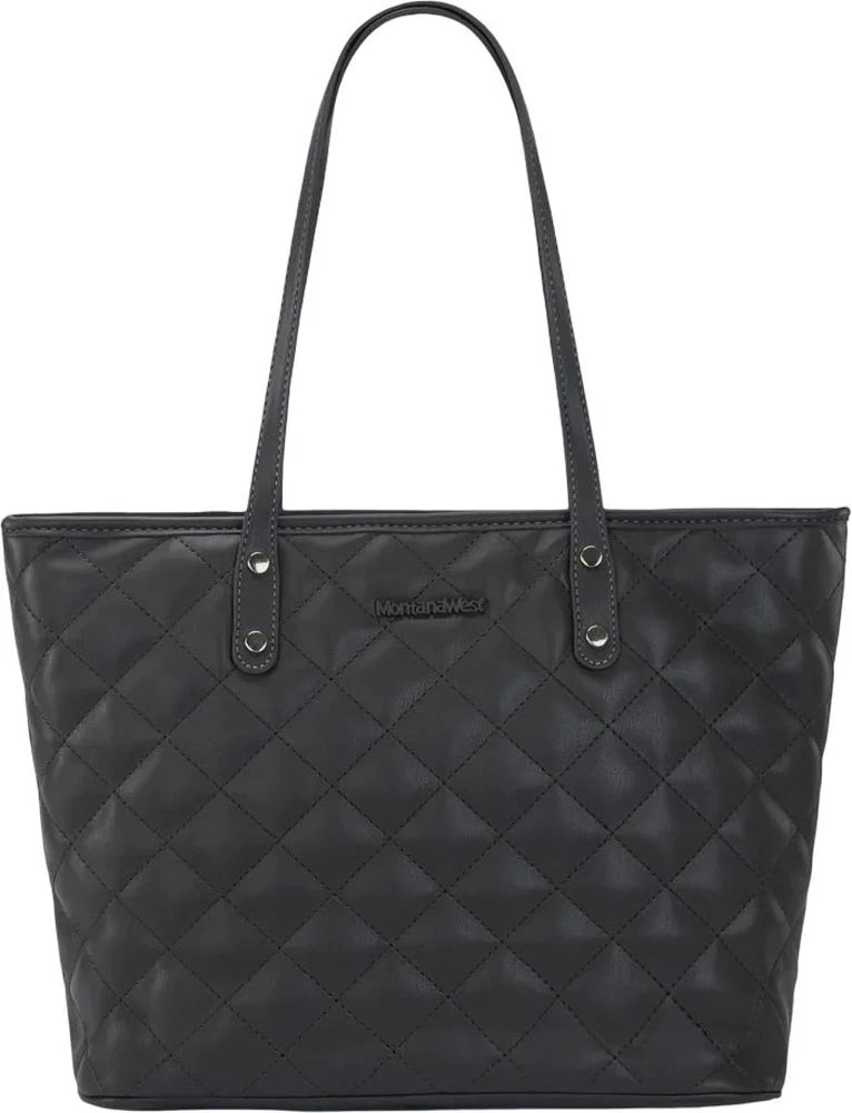 Montana West - Womens Quilted Carry-All Tote Bag - Image 6