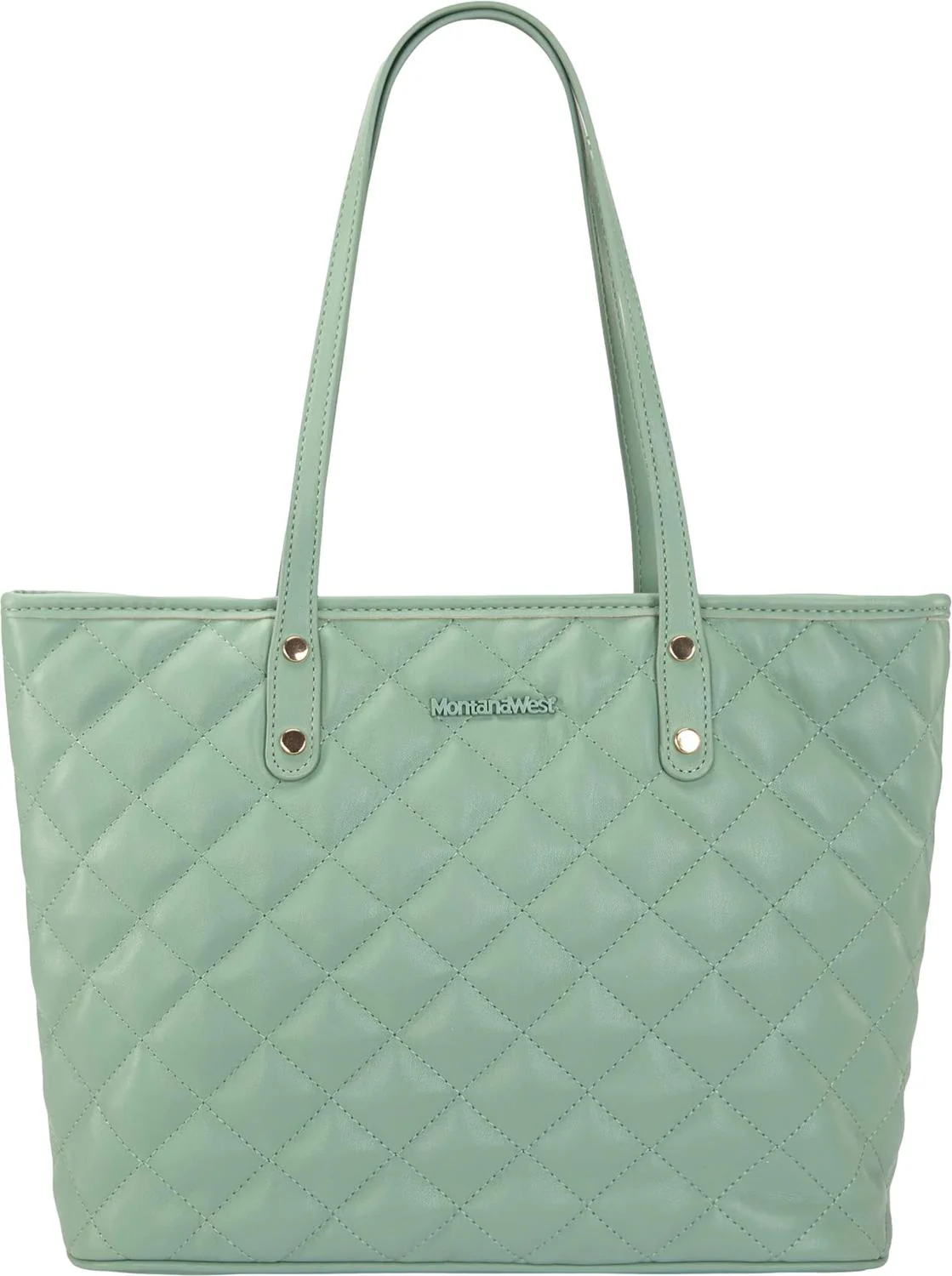 Montana West - Womens Quilted Carry-All Tote Bag - Image 9