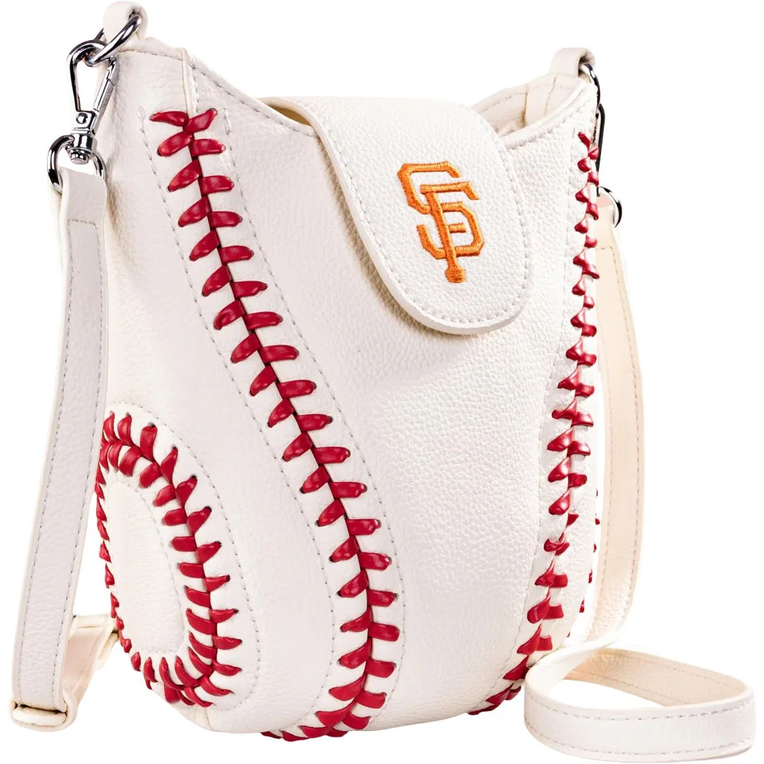 Montana West - Womens San Francisco Giants Team Baseball Stitch Crossbody Bag
