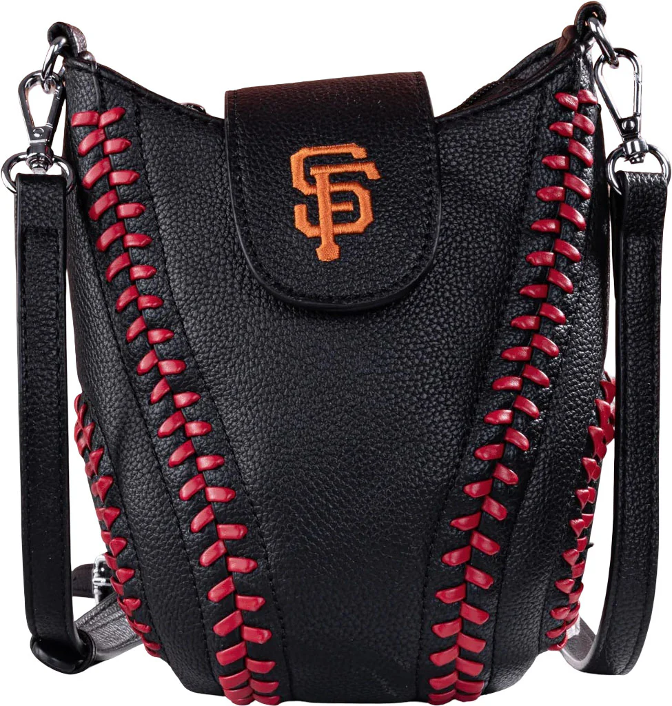 Montana West - Womens San Francisco Giants Team Baseball Stitch Crossbody Bag - Image 5