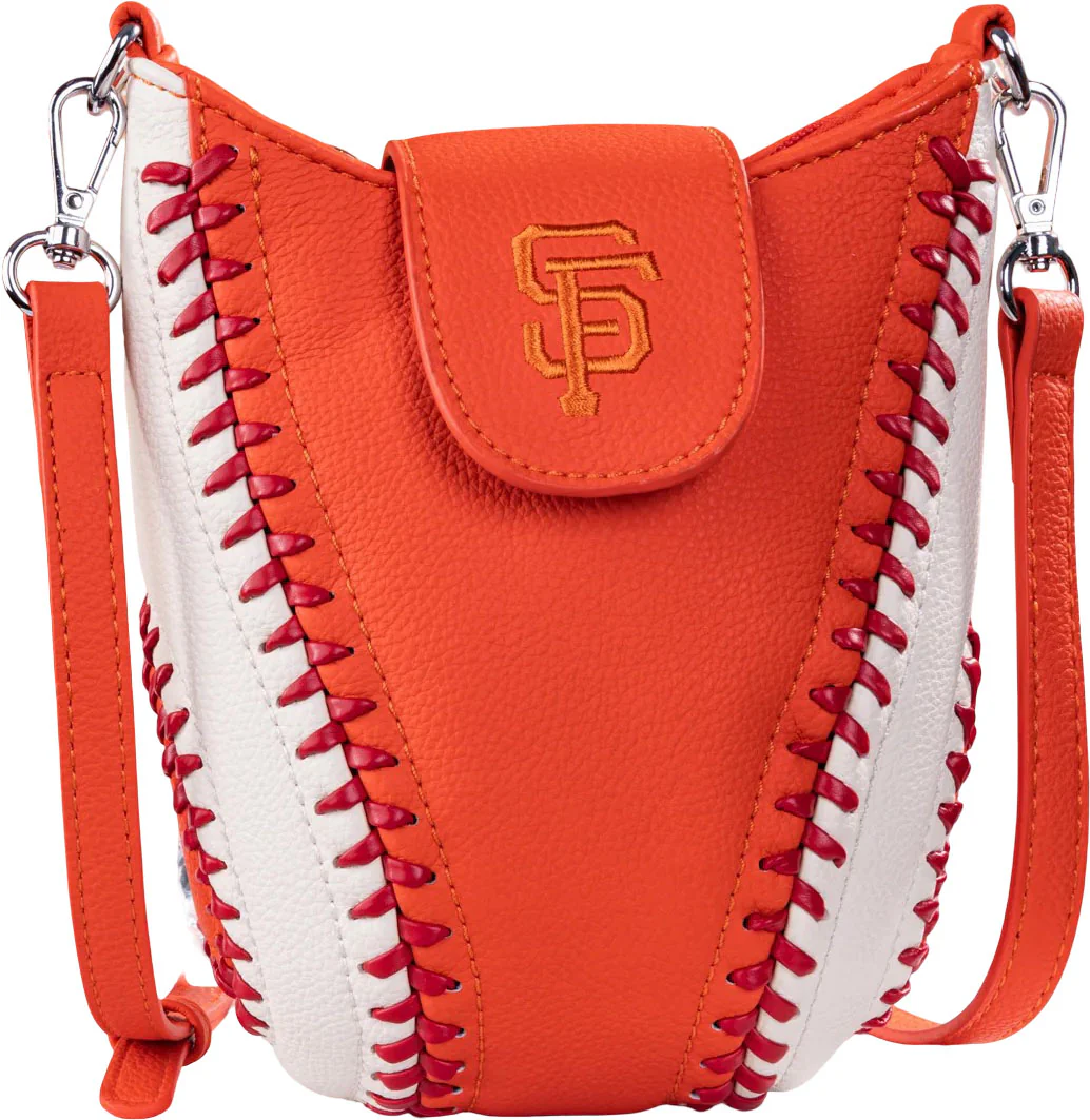 Montana West - Womens San Francisco Giants Team Baseball Stitch Crossbody Bag - Image 6
