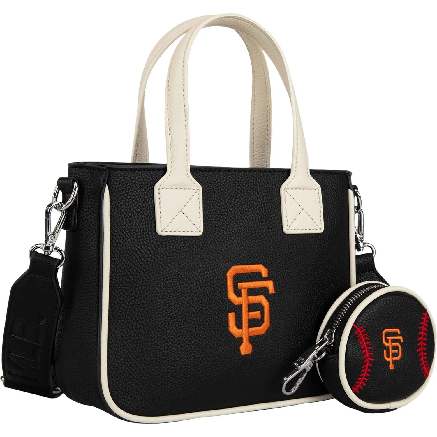 Montana West - Womens San Francisco Giants Team Tote/Crossbody Bag With Baseball Coin Pouch - Image 2