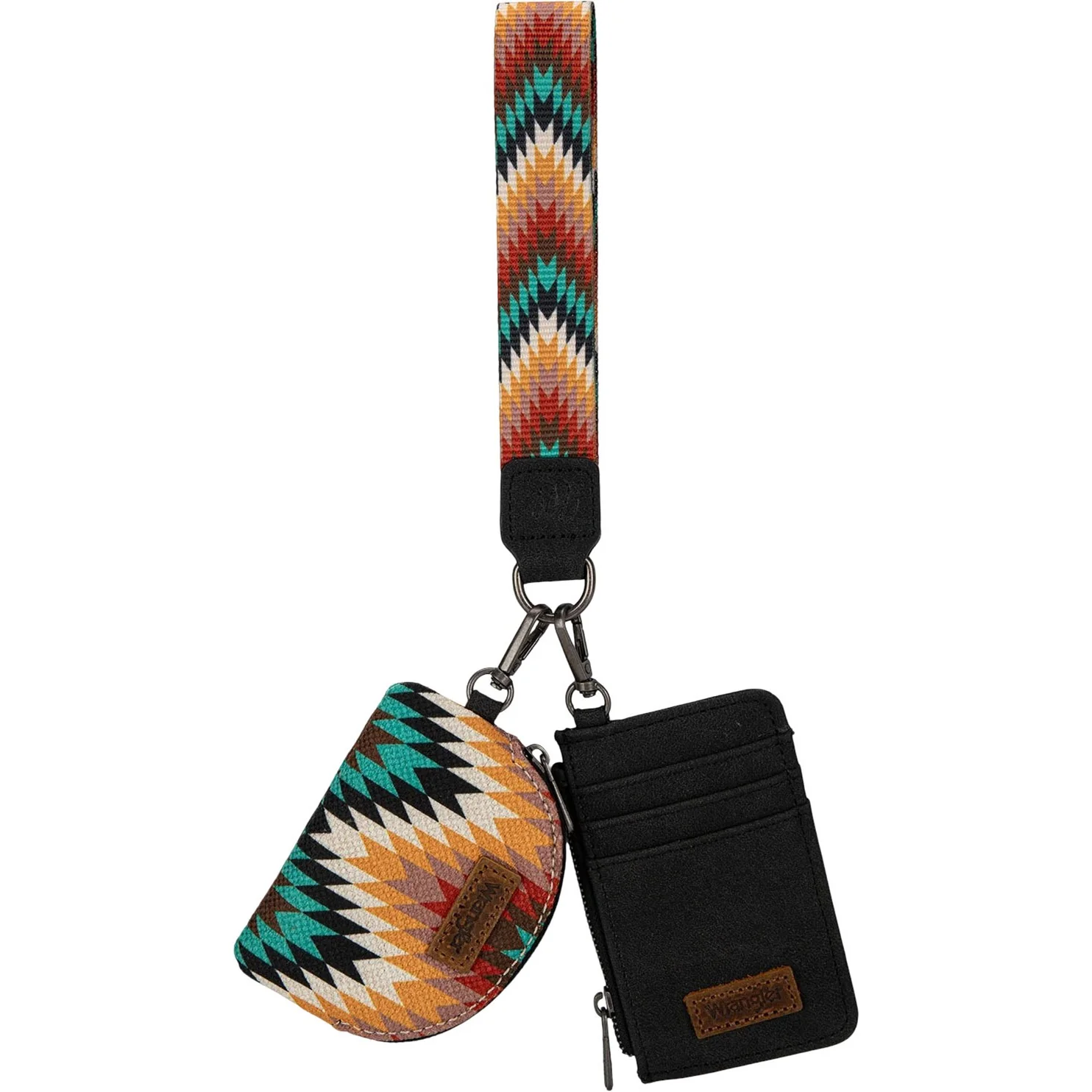Montana West - Womens Southwestern Art Print Dual Pouch Wristlet