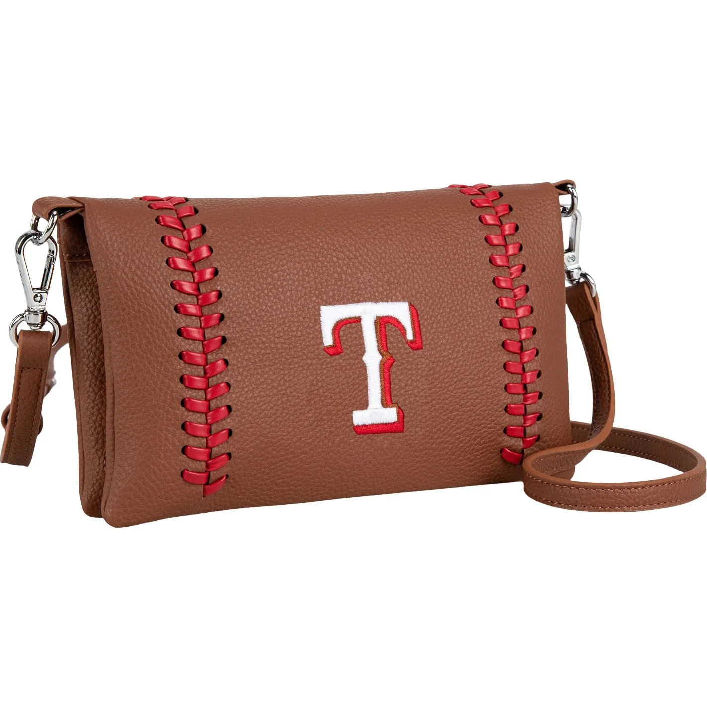 Montana West - Womens Texas Rangers Team Bi-Fold Clutch/Crossbody Bag - Image 2