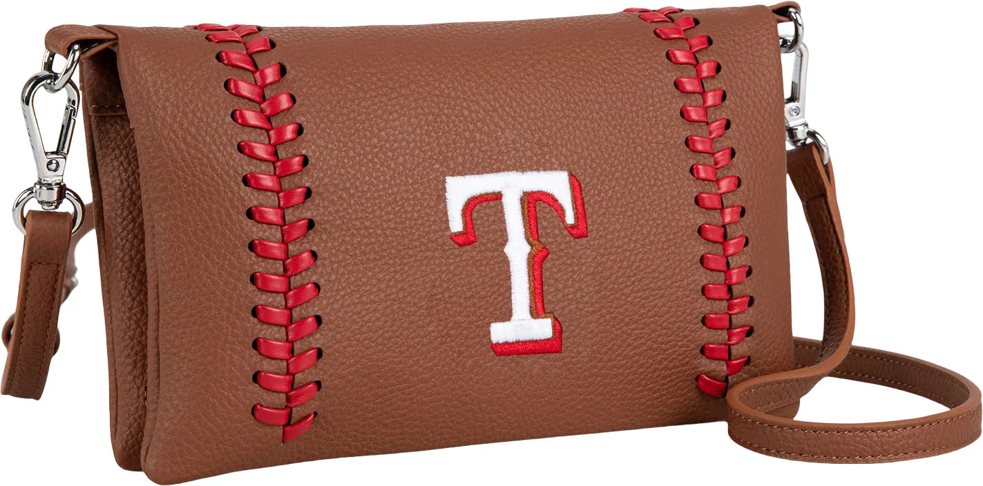 Montana West - Womens Texas Rangers Team Bi-Fold Clutch/Crossbody Bag - Image 4