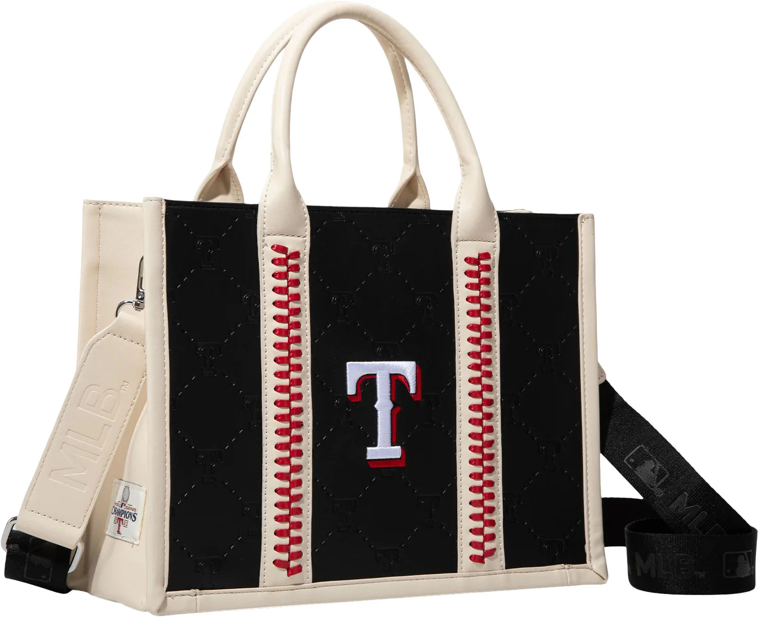 Montana West - Womens Texas Rangers Team Whipstitch Tote/Crossbody Bag - Image 6