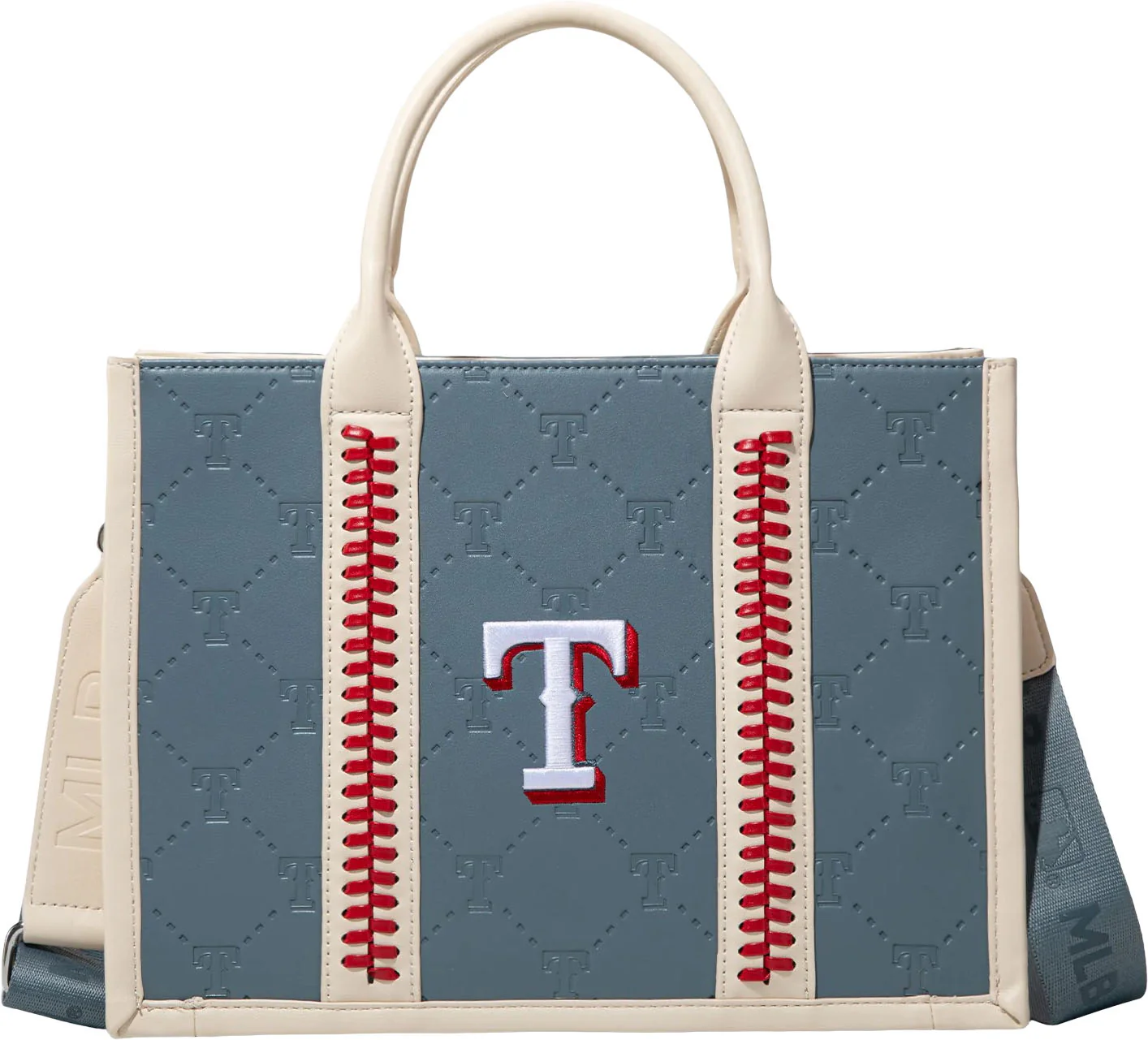 Montana West - Womens Texas Rangers Team Whipstitch Tote/Crossbody Bag - Image 9