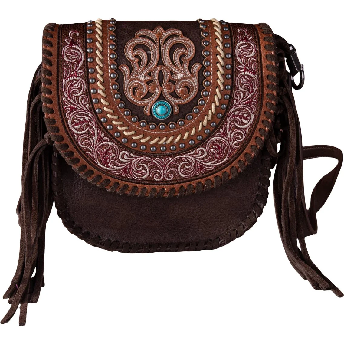 Montana West - Womens Tooled Collection Concealed Carry Crossbody Bag - Image 3