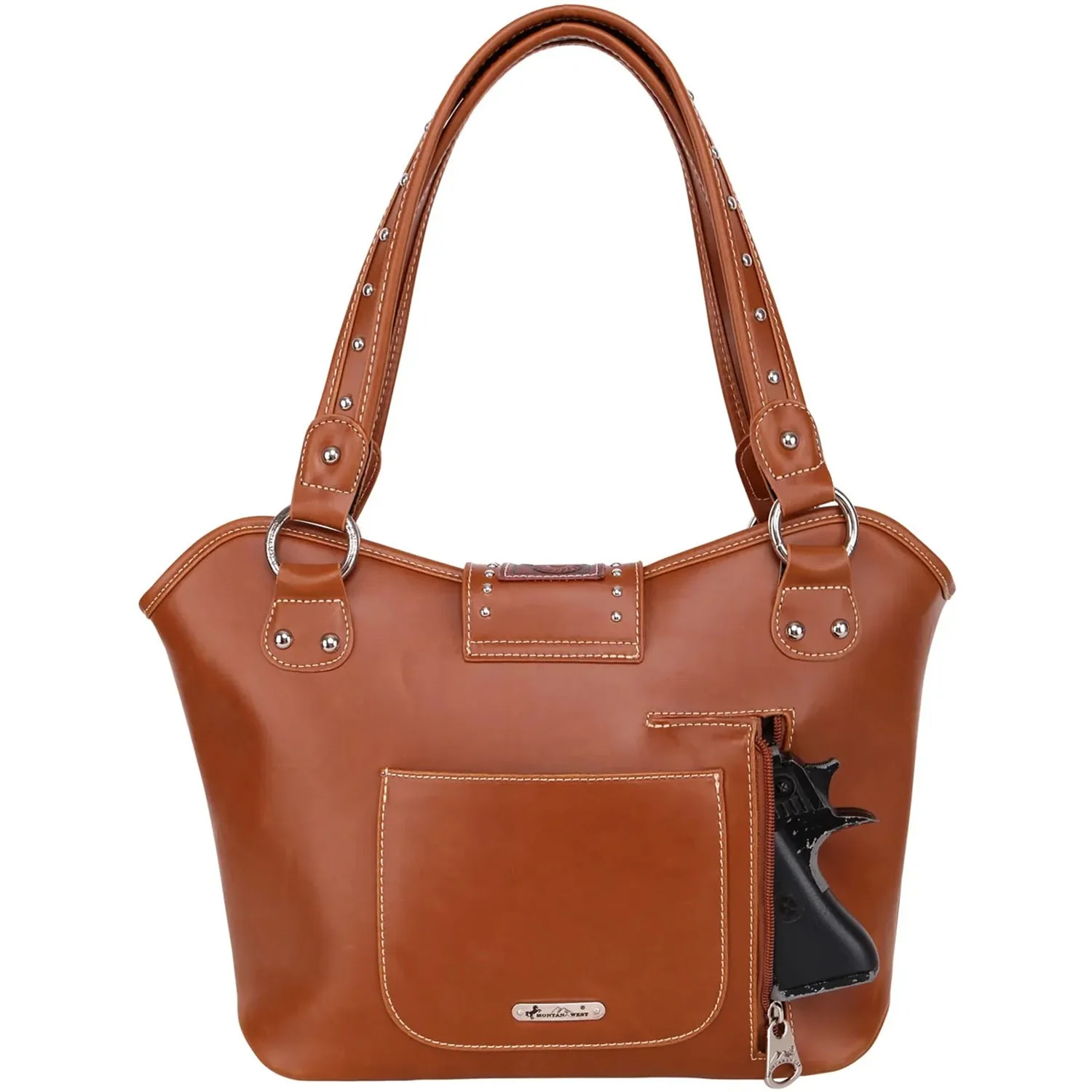 Montana West - Womens Tooling Concealed Carry Collection Handbag - Image 5