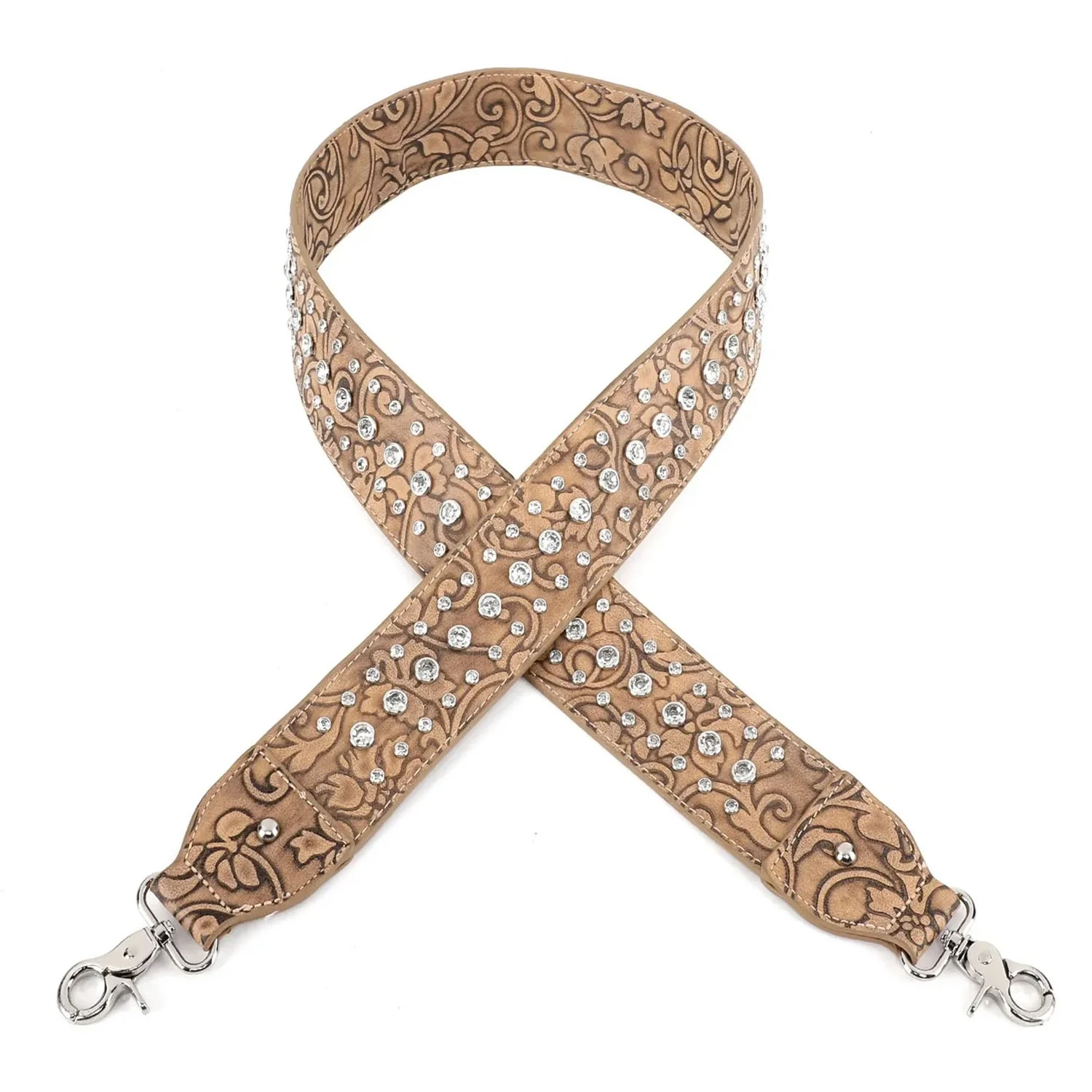 Montana West - Womens Western Bling Guitar Style Crossbody Strap