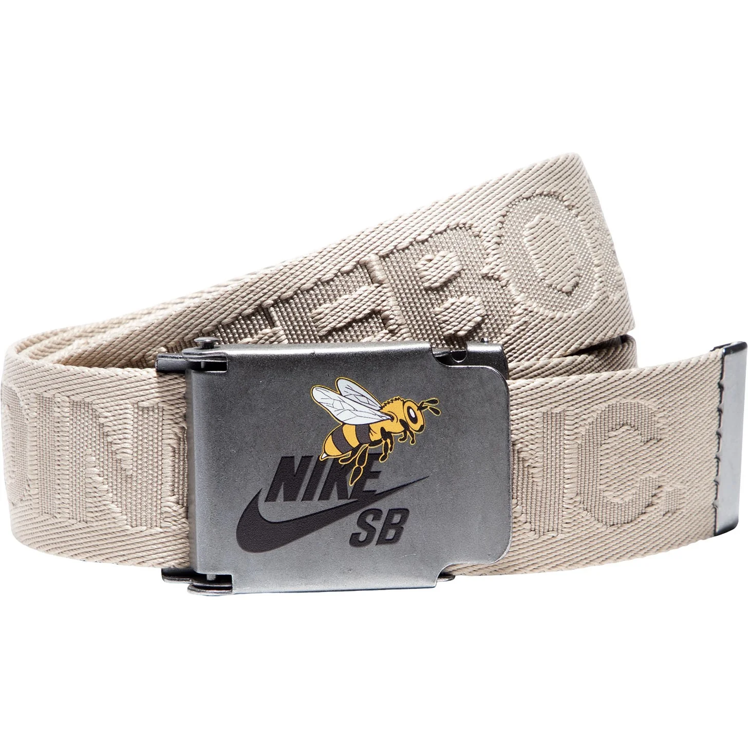 Nike - Mens Reversible Logo Jacquard Web Belt with Skateboarding Bee Print Buckle - Image 2