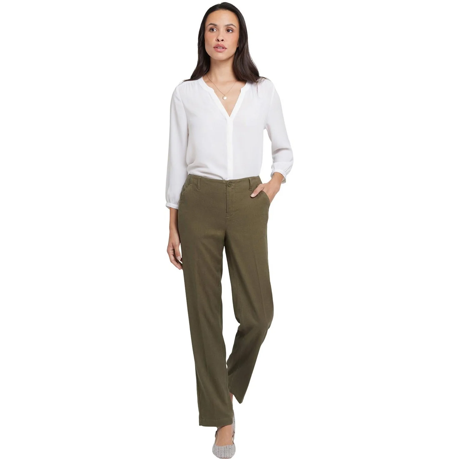 NYDJ - Womens Marilyn Straight Pants In Petite
