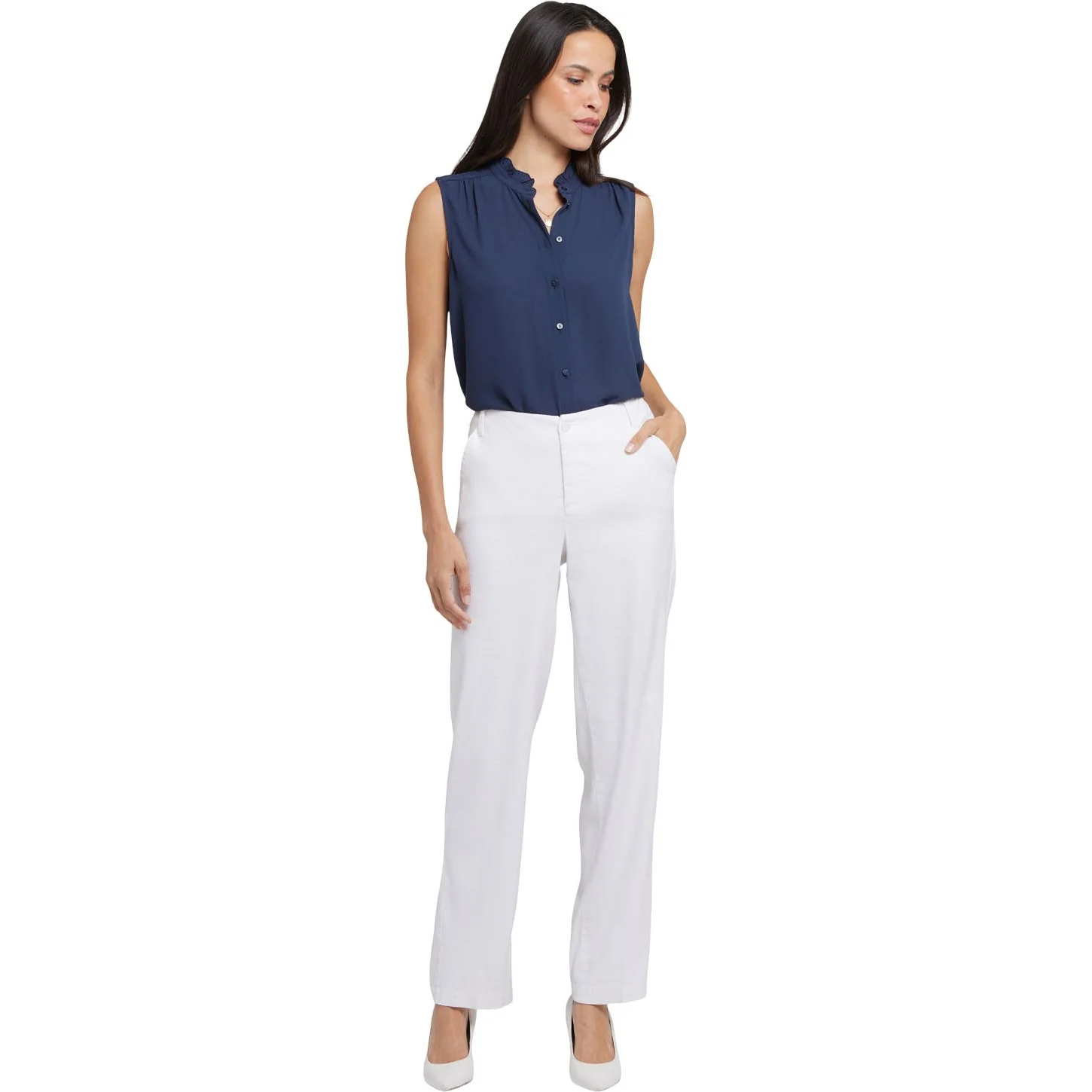 NYDJ - Womens Marilyn Straight Pants In Petite - Image 3