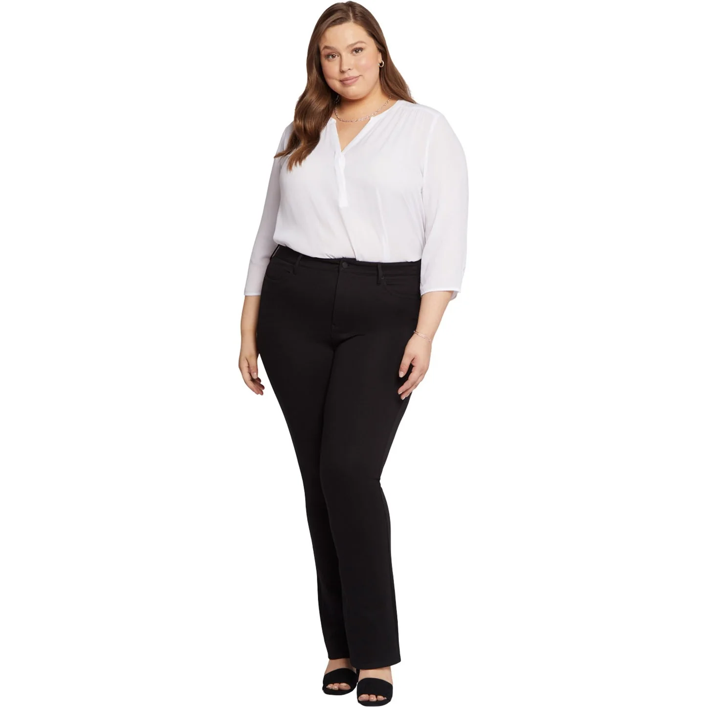 NYDJ - Womens Marilyn Straight Pants In Plus Size