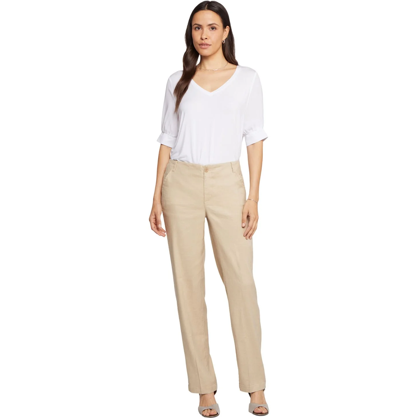 NYDJ - Womens Marilyn Straight Pants - Image 3