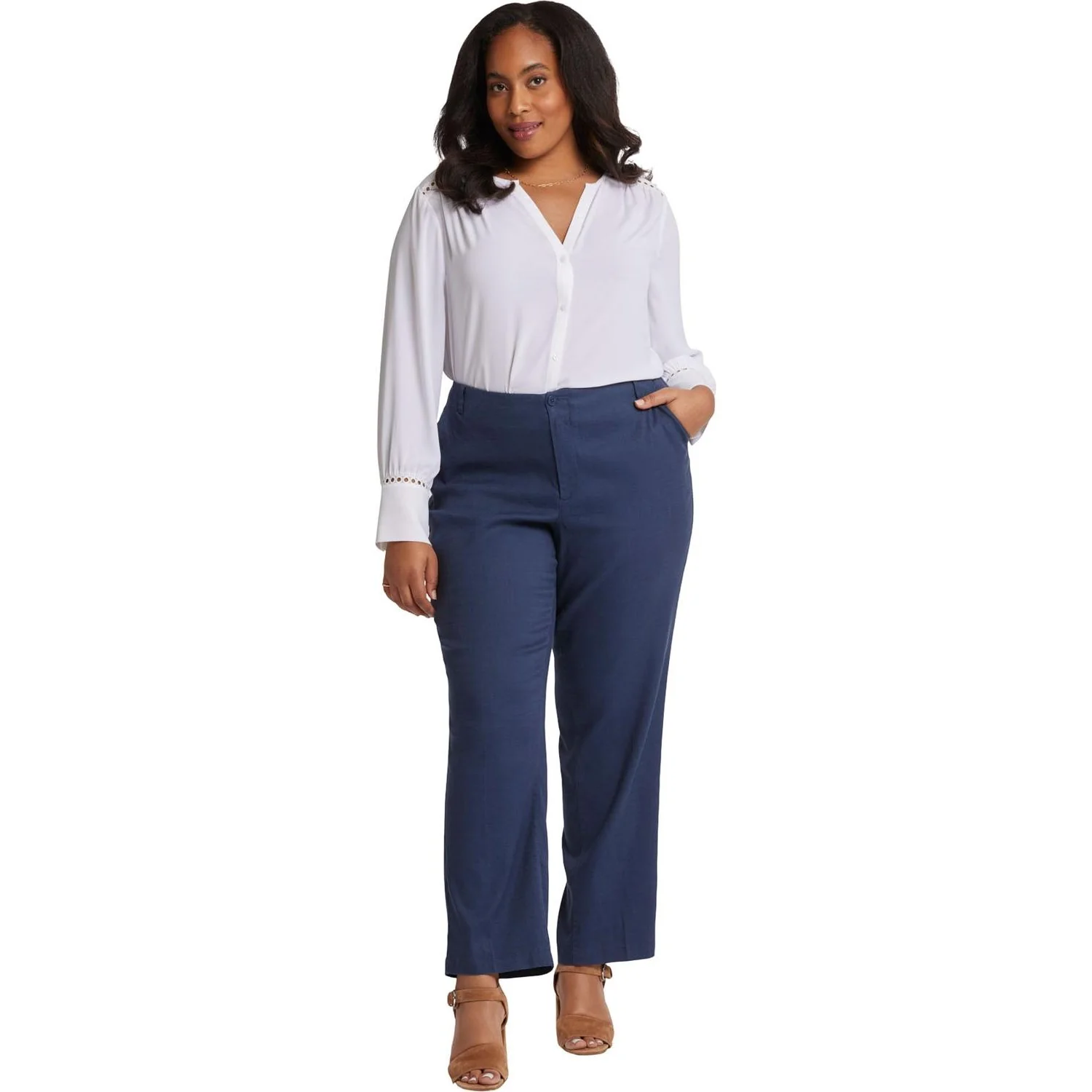 NYDJ - Womens Marilyn Straight Pants - Image 4