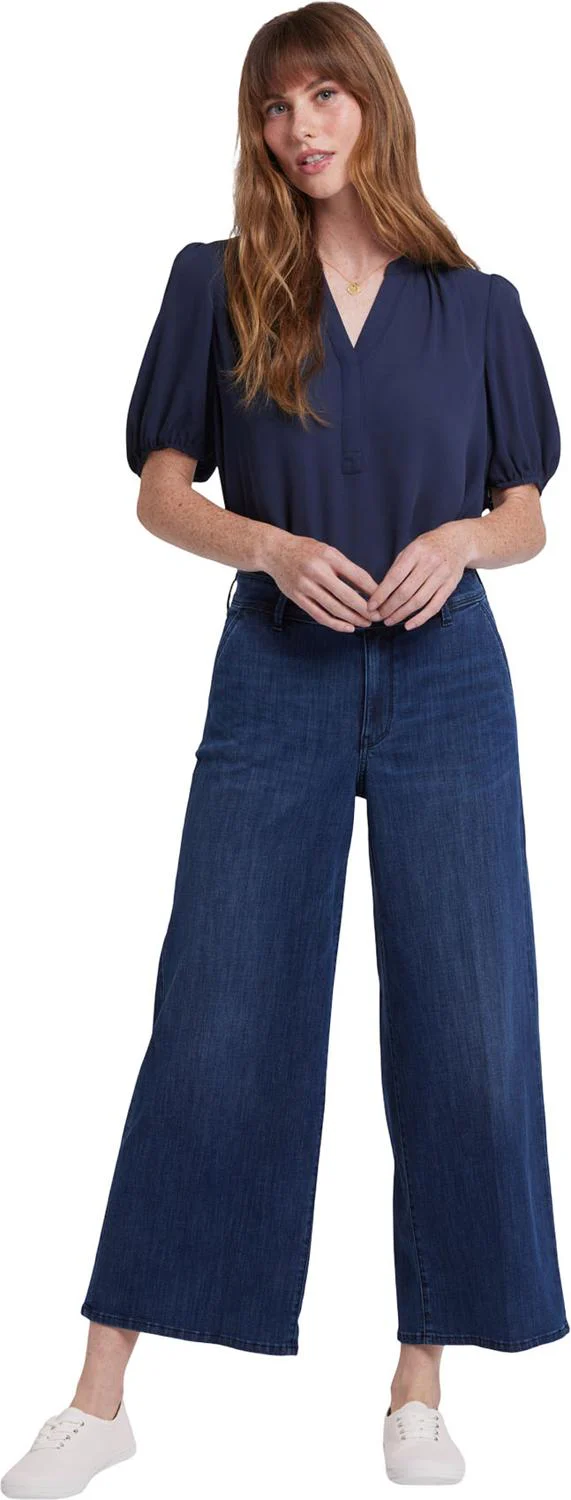NYDJ - Womens Mona Wide Leg Trouser Ankle Jeans - Image 3