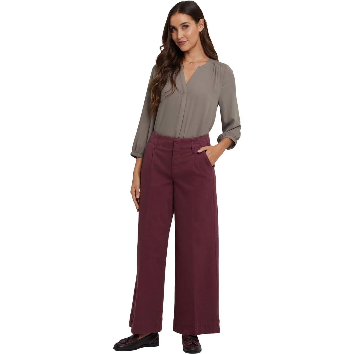 NYDJ - Womens Mona Wide Leg Trouser Jeans - Image 2