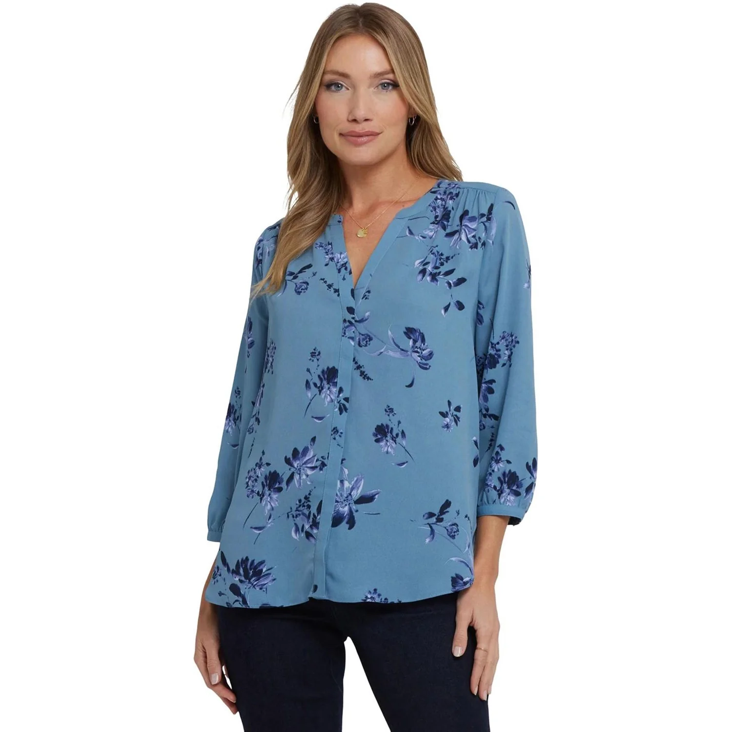 NYDJ - Womens Pintuck Blouse - Image 12