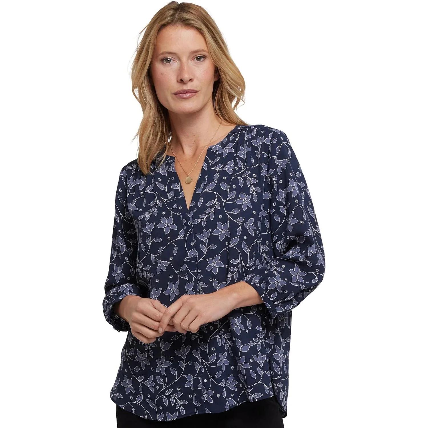 NYDJ - Womens Pintuck Blouse - Image 6