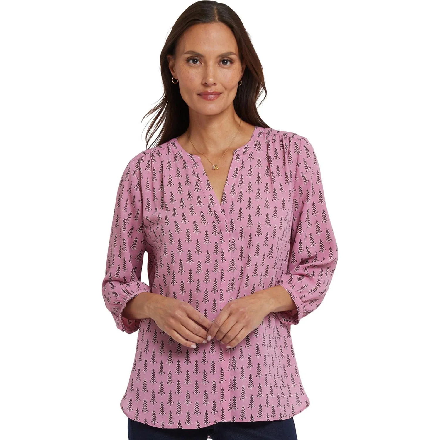 NYDJ - Womens Pintuck Blouse - Image 7