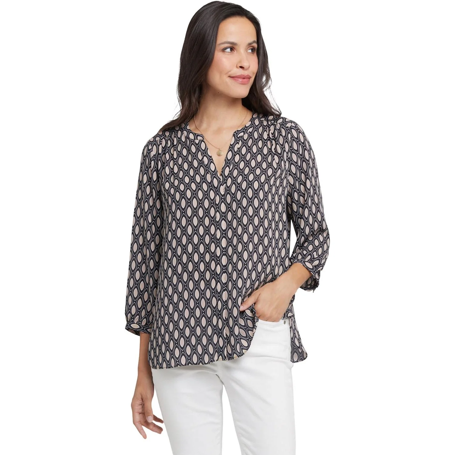 NYDJ - Womens Pintuck Blouse - Image 8