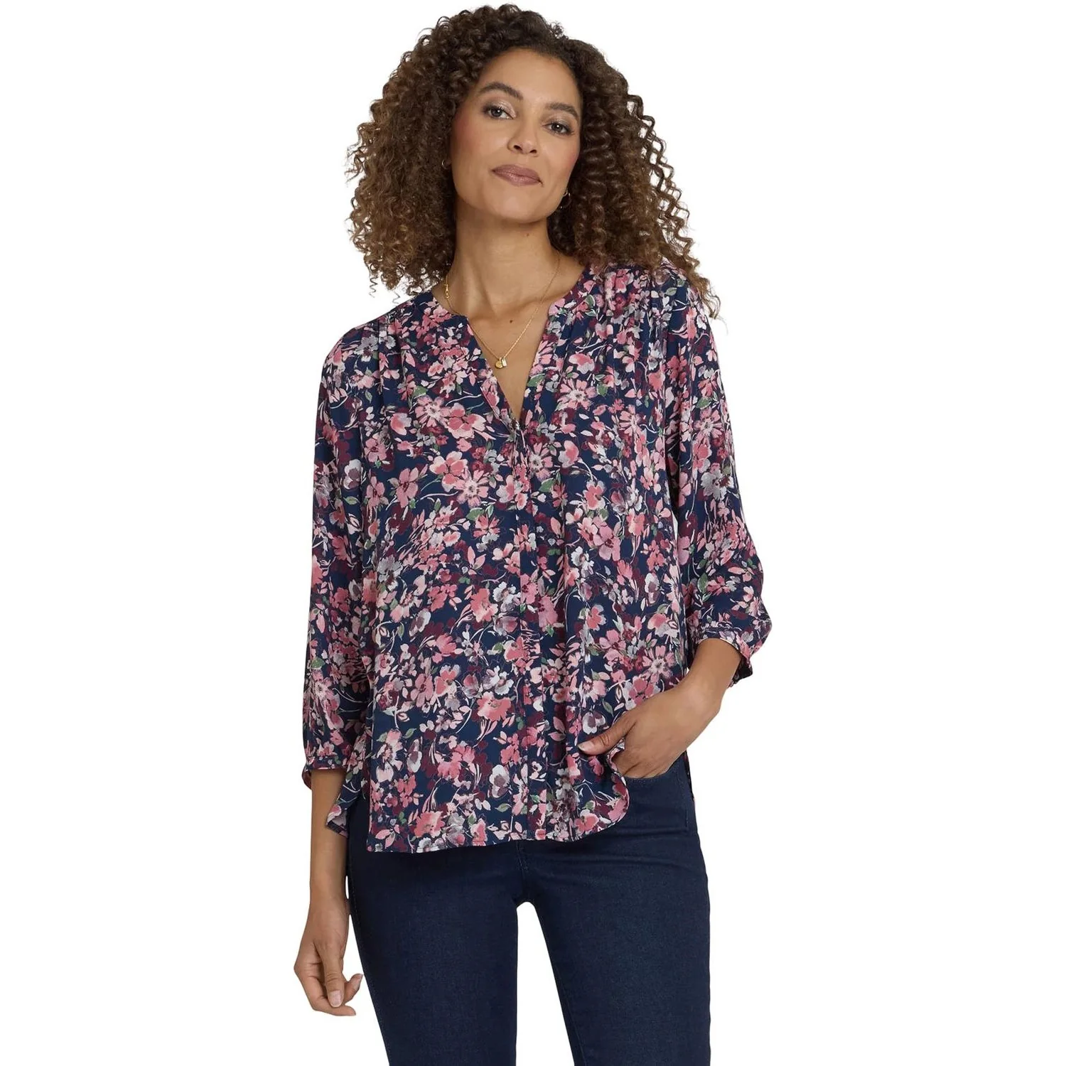 NYDJ - Womens Pintuck Blouse - Image 9