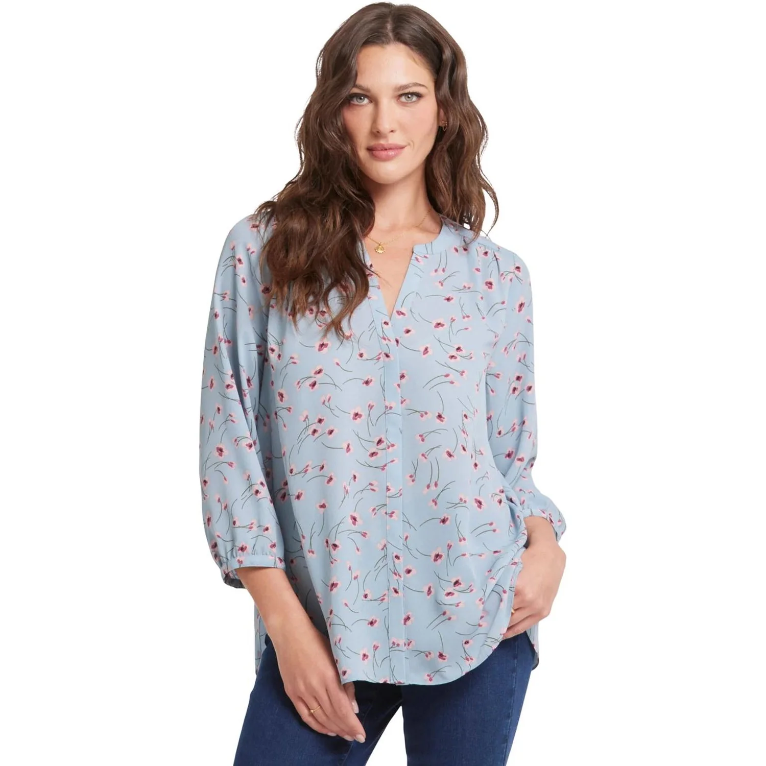 NYDJ - Womens Pintuck Blouse - Image 4