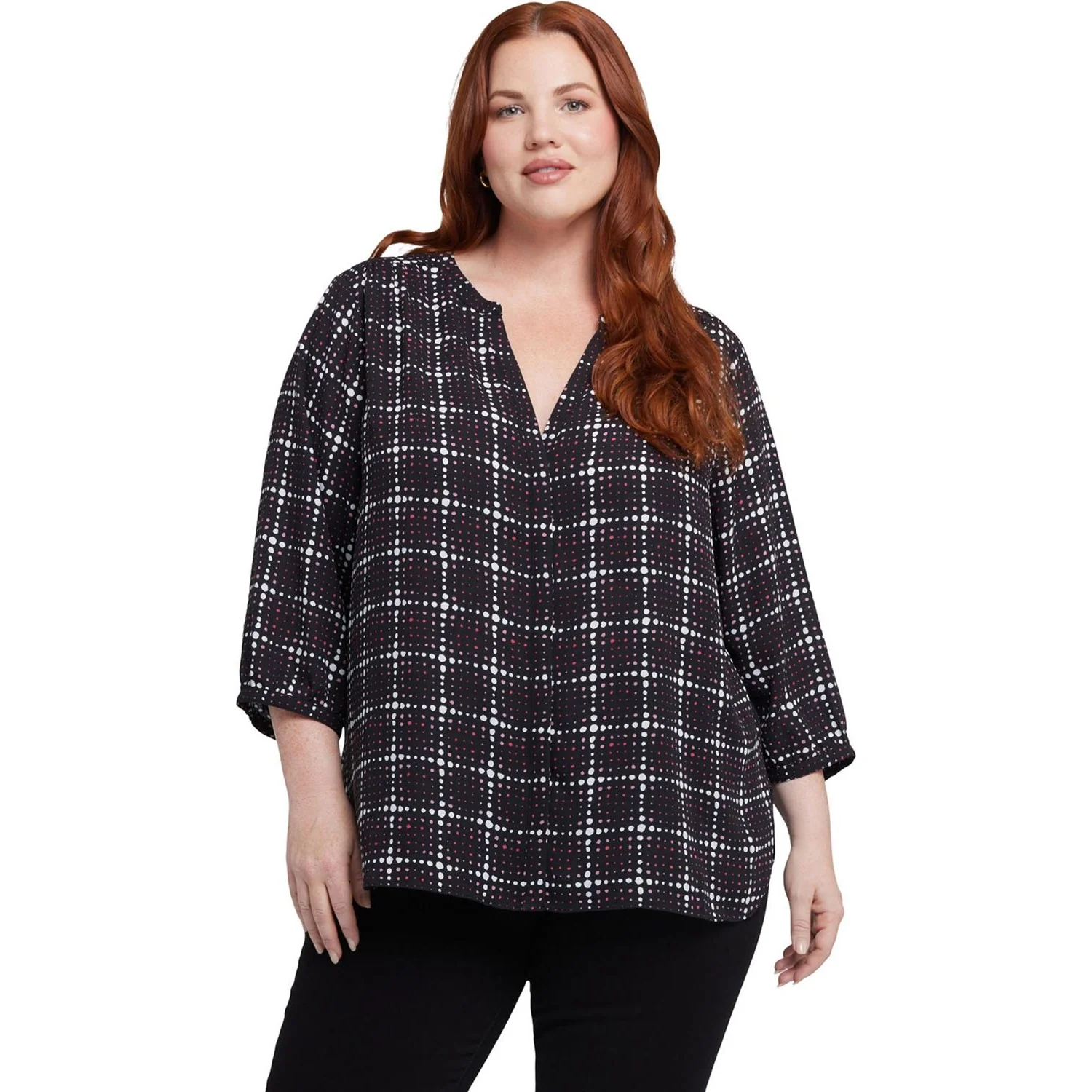 NYDJ - Womens Pintuck Blouse - Image 3