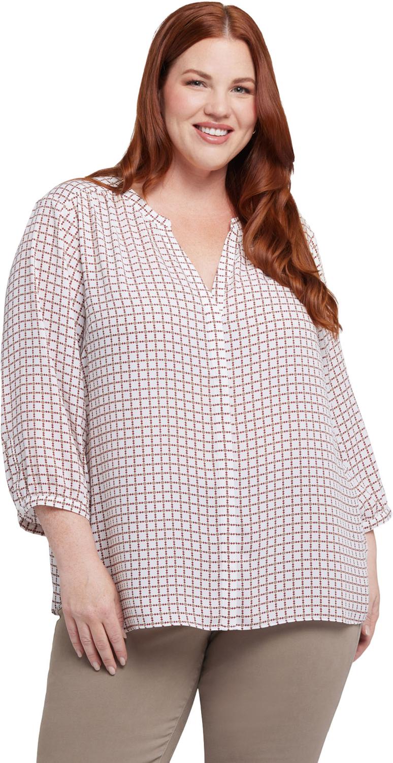 NYDJ - Womens Pintuck Blouse - Image 4